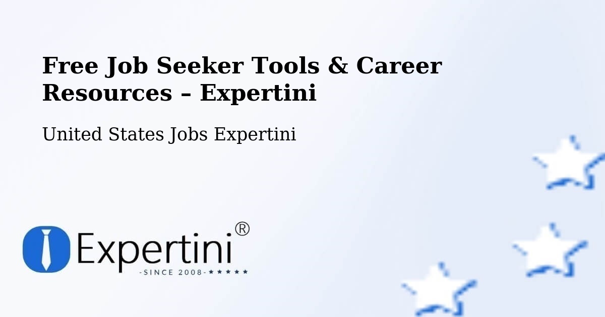 Free Job Seeker Tools & Career Resources – Belle Glade - Belle Glade, United States Jobs Expertini